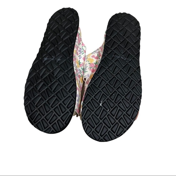 Manebi x LoveShackFancy Size 36 Floral Slide Platform Sandals Buckle - Picture 6 of 8